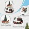 Christmas Snow Globe, 100mm Large Snow Globe,Lighted Musical Santa Claus Reindeer Snow Globe, Snow Globes Christmas,Santa Snow Globe, Snowing Water Globe, Christmas Snowflake Snow Globe.